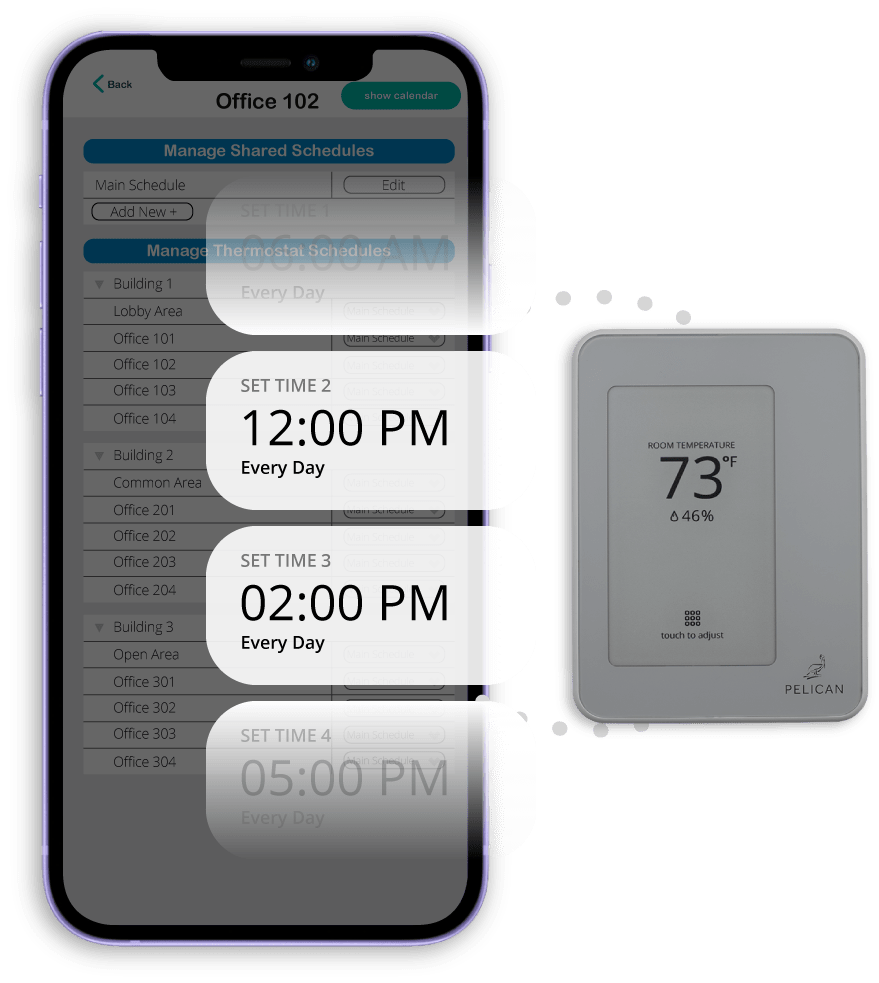 Touch Thermostats (TC model) - Pelican Wireless Systems